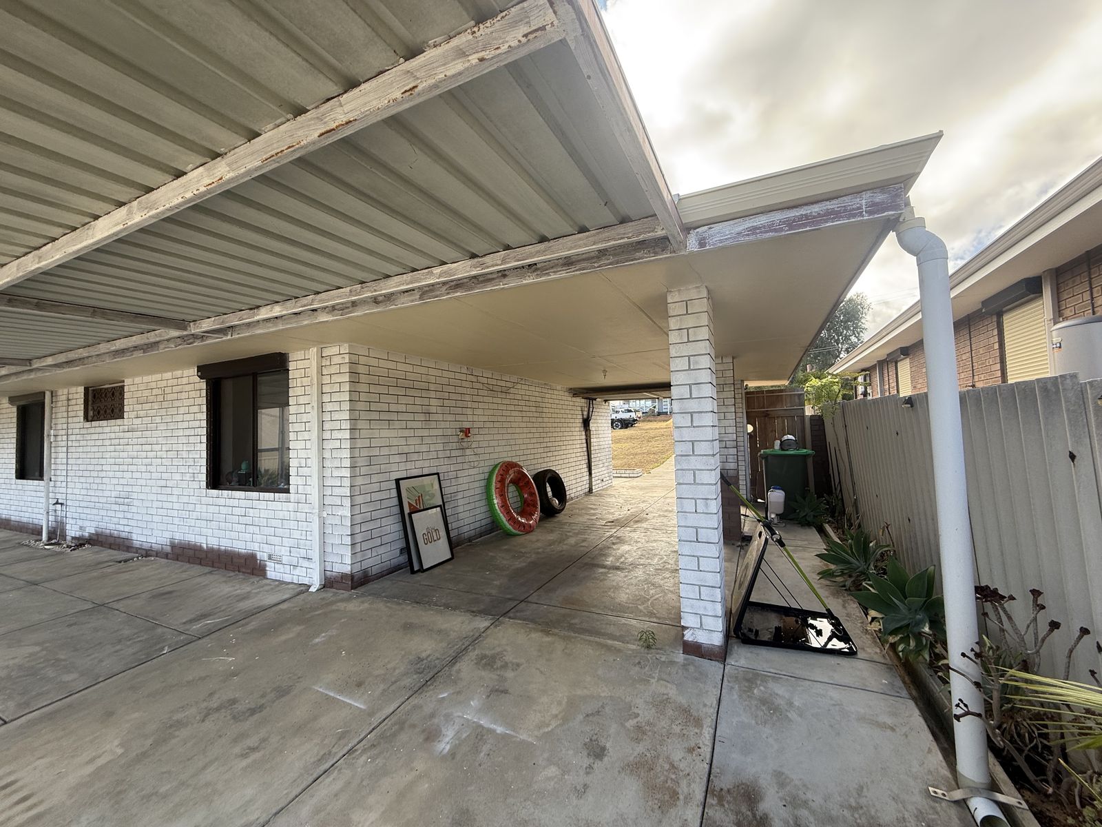 Existing home before subdivision cutback works